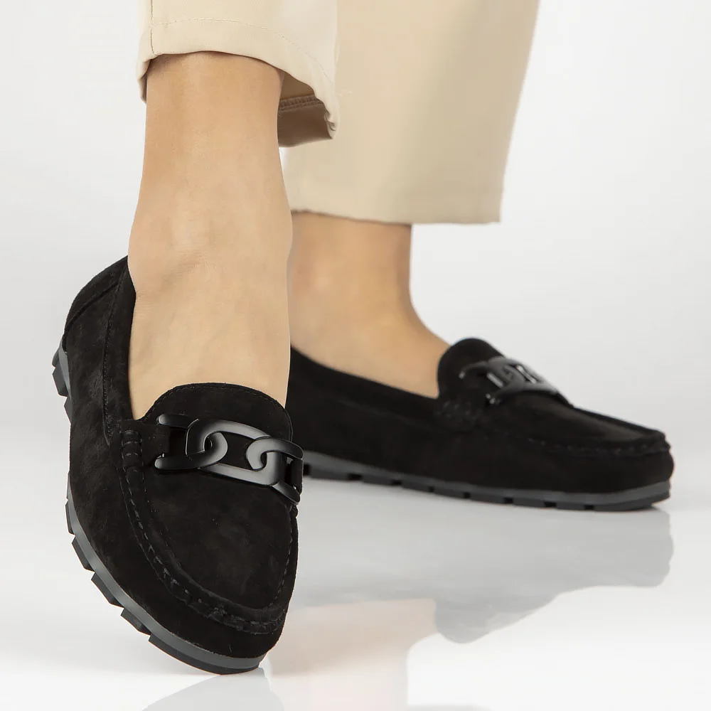 Leather loafers Filippo DP3630/24 BK black