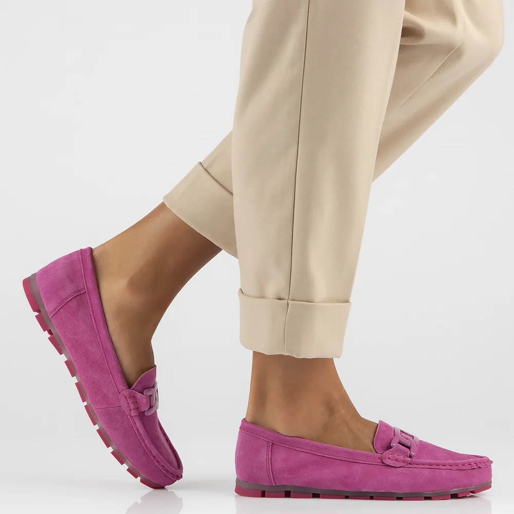 Leather loafers Filippo DP3630/24 FH pink