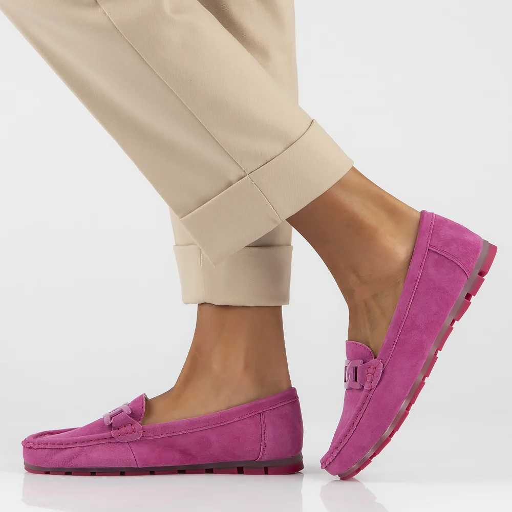 Leather loafers Filippo DP3630/24 FH pink