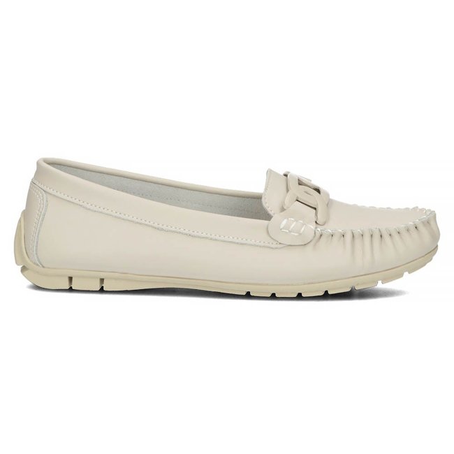 Leather loafers Filippo DP4547/23 EC ecru