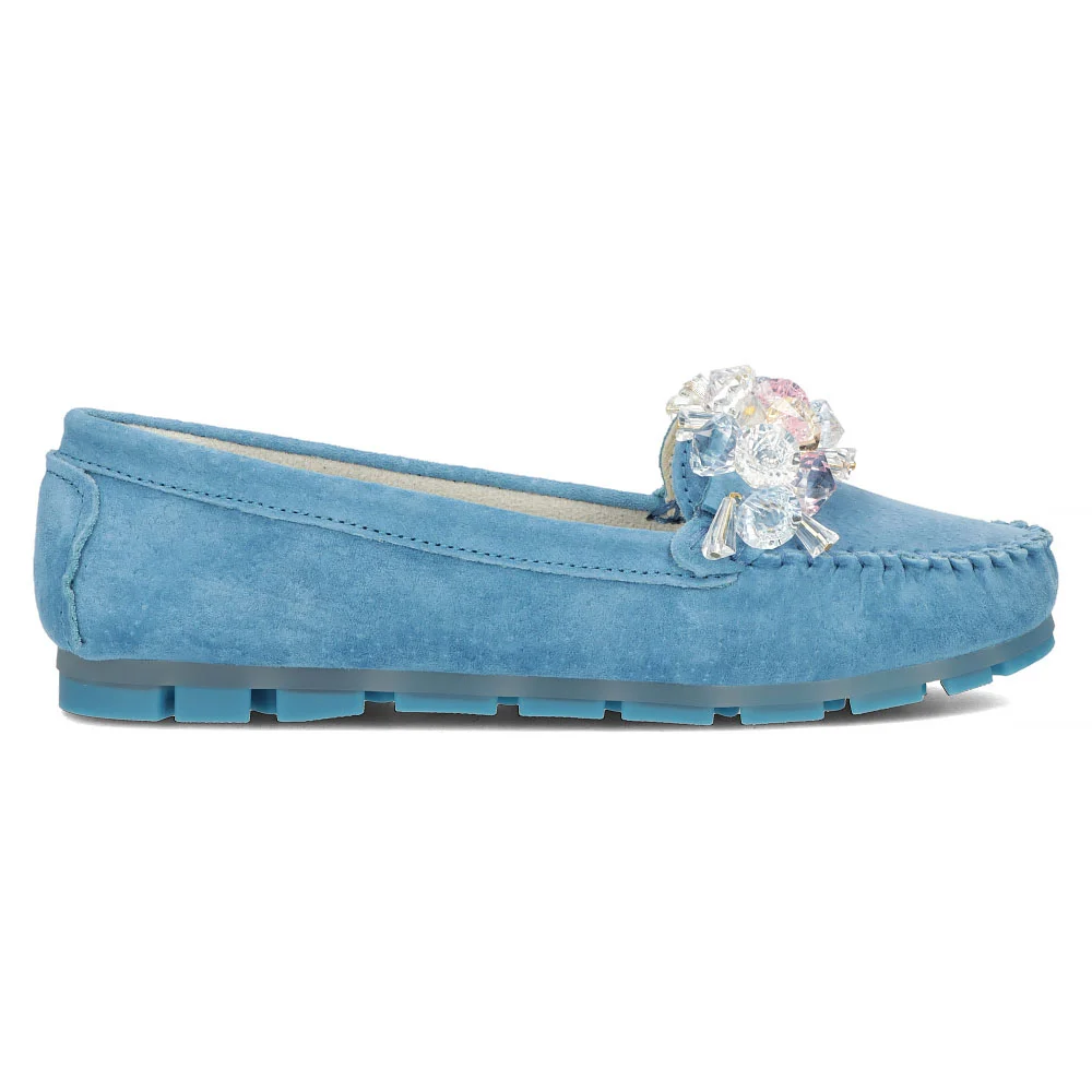 Leather loafers Filippo DP4549/24 BL blue