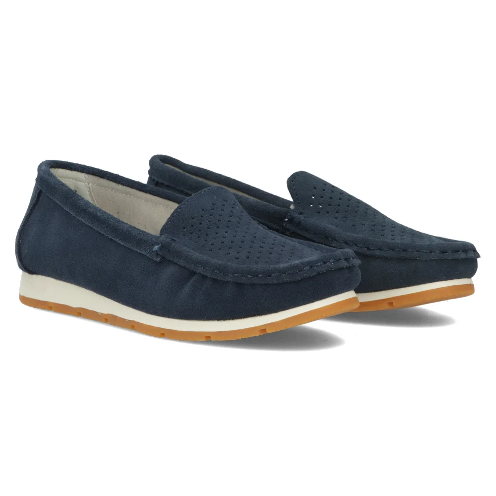 Leather loafers Filippo DP6082/24 NV navy blue