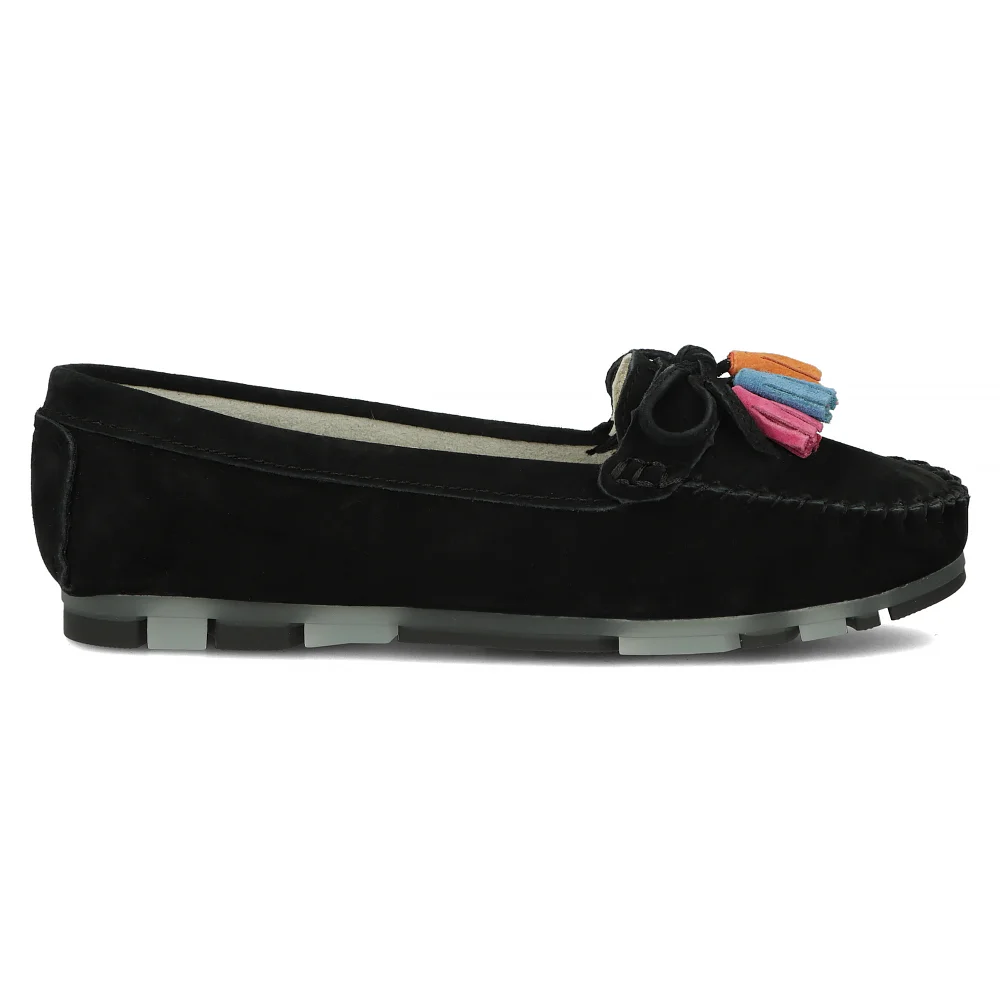 Leather loafers Filippo DP6136/24 BK black