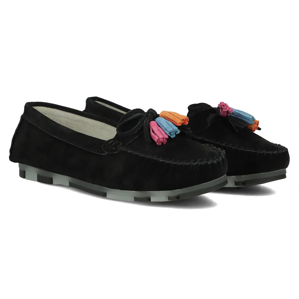 Leather loafers Filippo DP6136/24 BK black