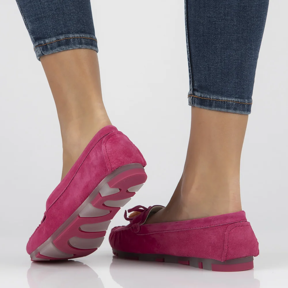 Leather loafers Filippo DP6136/24 FH fuchsia