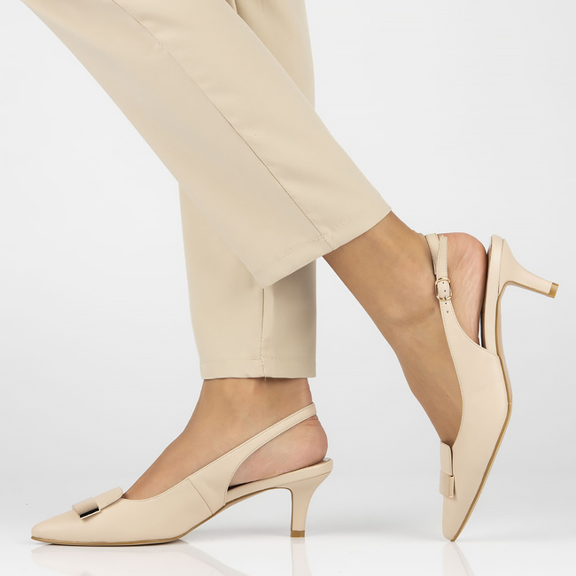 Leather pumps Filippo DP4425/23 BE beige