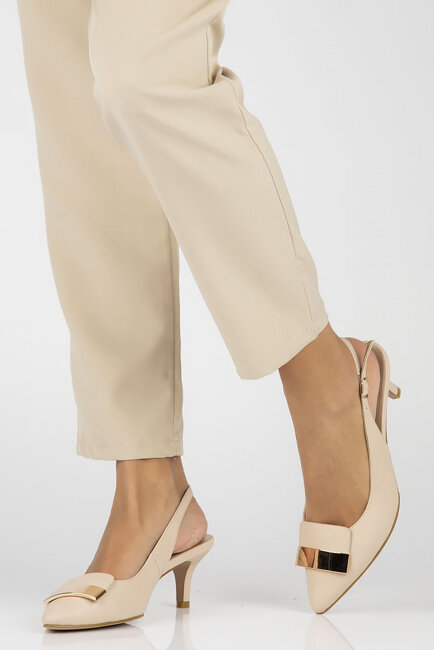 Leather pumps Filippo DP4425/23 BE beige