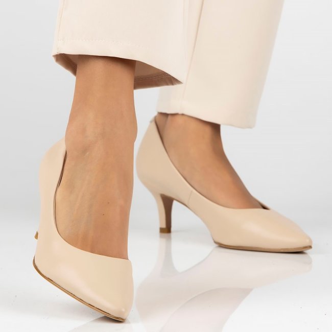 Leather pumps Filippo DP4426/23 BE beige