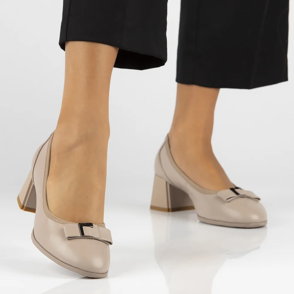 Leather pumps Filippo DP6178/24 BE beige