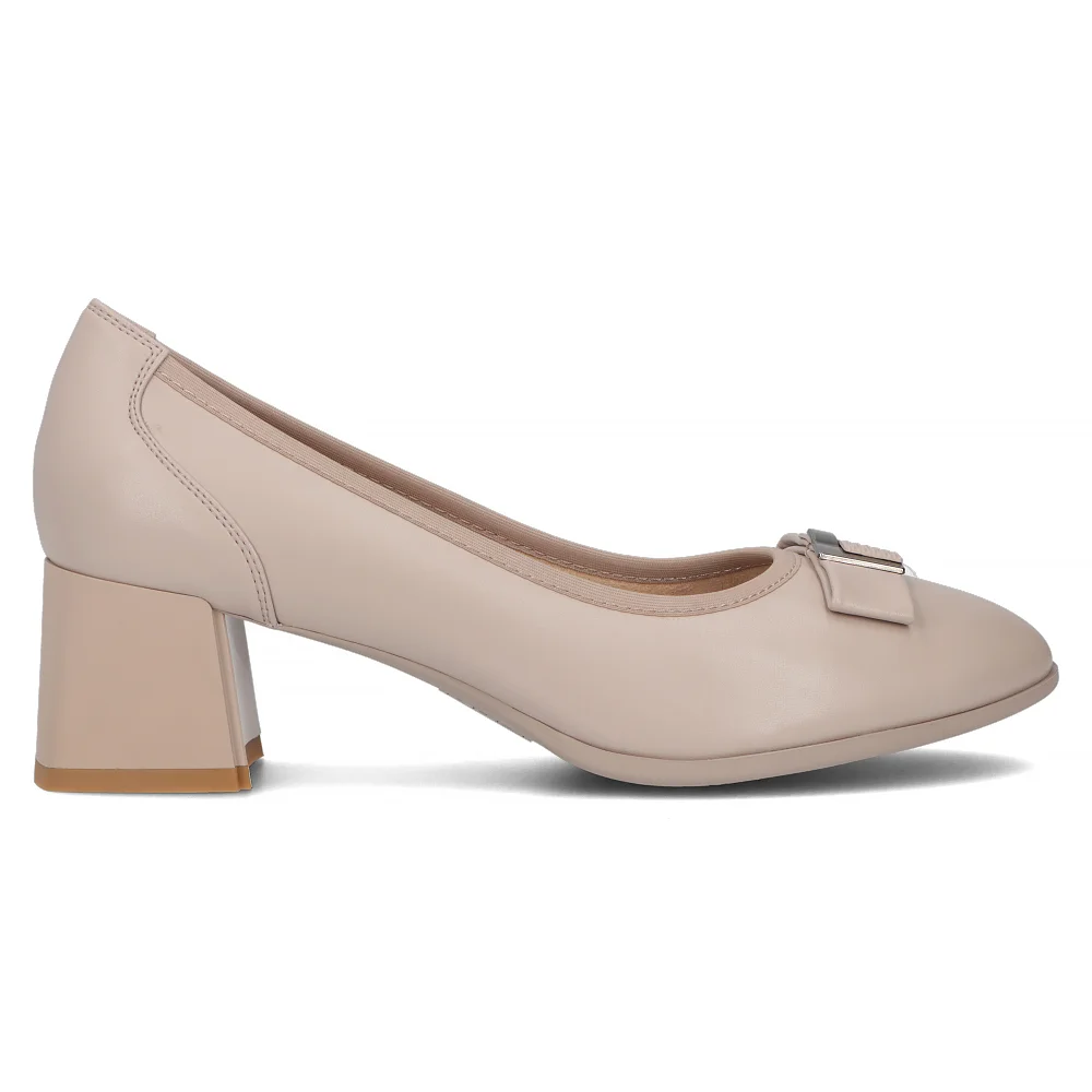 Leather pumps Filippo DP6178/24 BE beige