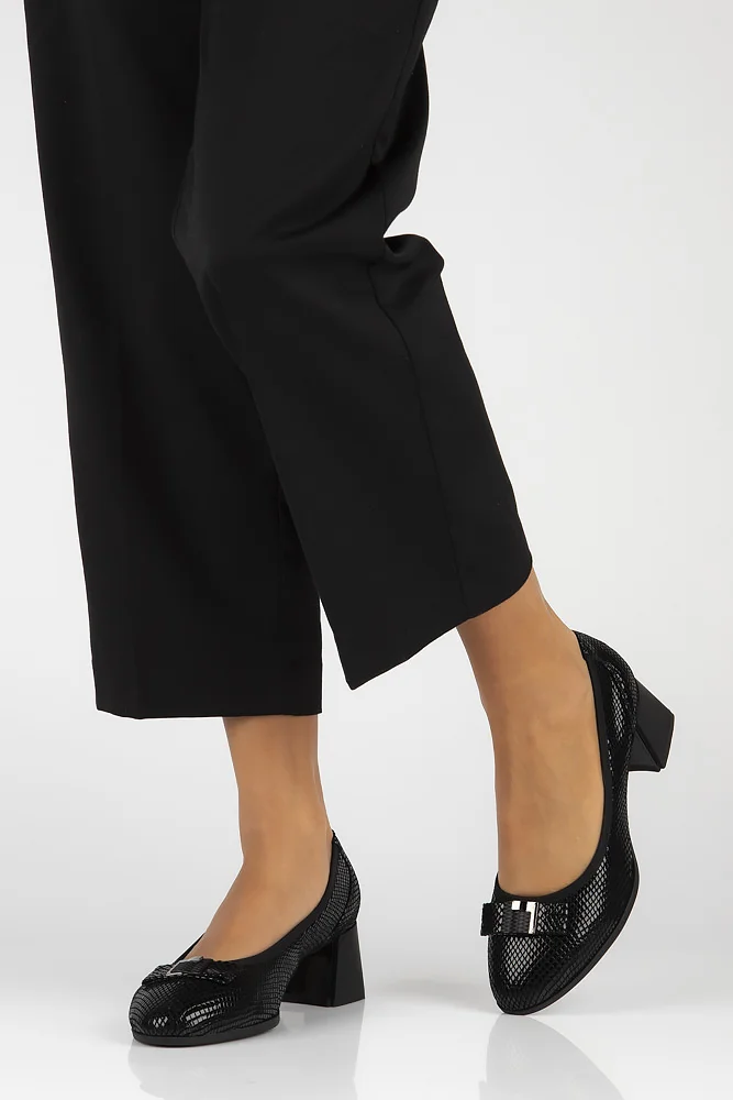 Leather pumps Filippo DP6178/24 BK PT black