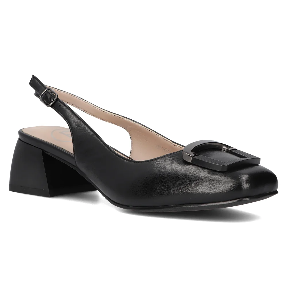 Leather pumps Filippo DP6183/24 BK black