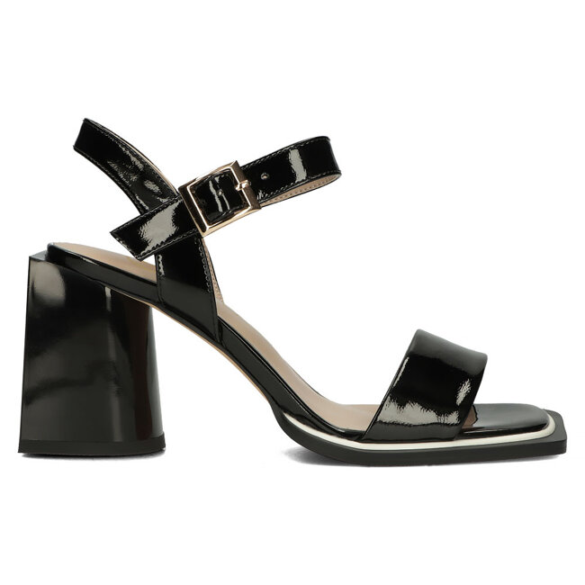 Leather sandals Filippo DP4445/23 BK black