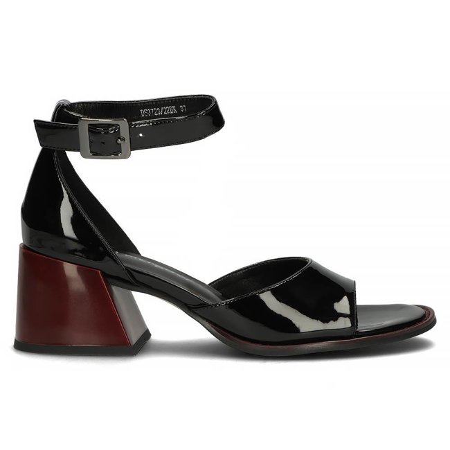 Leather sandals Filippo DS3723/22 BK black