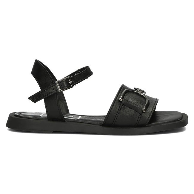 Leather sandals Filippo DS3901/22 BK black