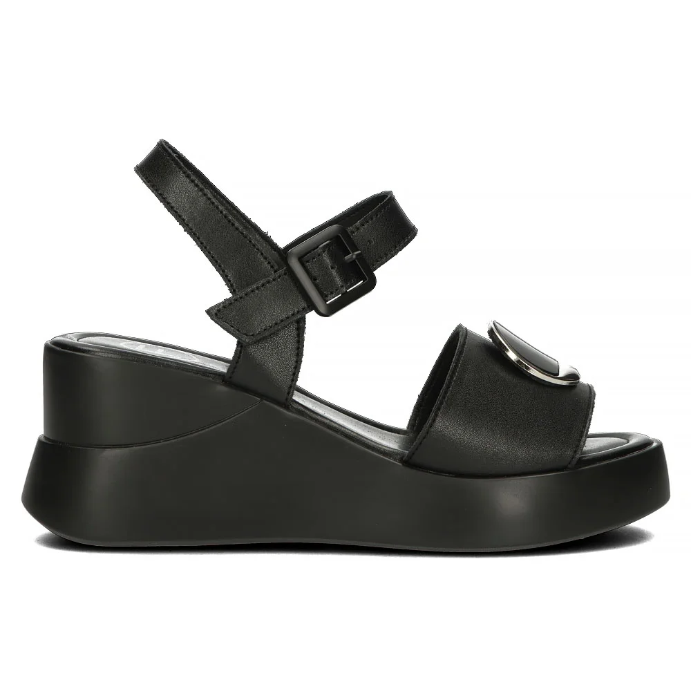 Leather sandals Filippo DS4411/24 BK black