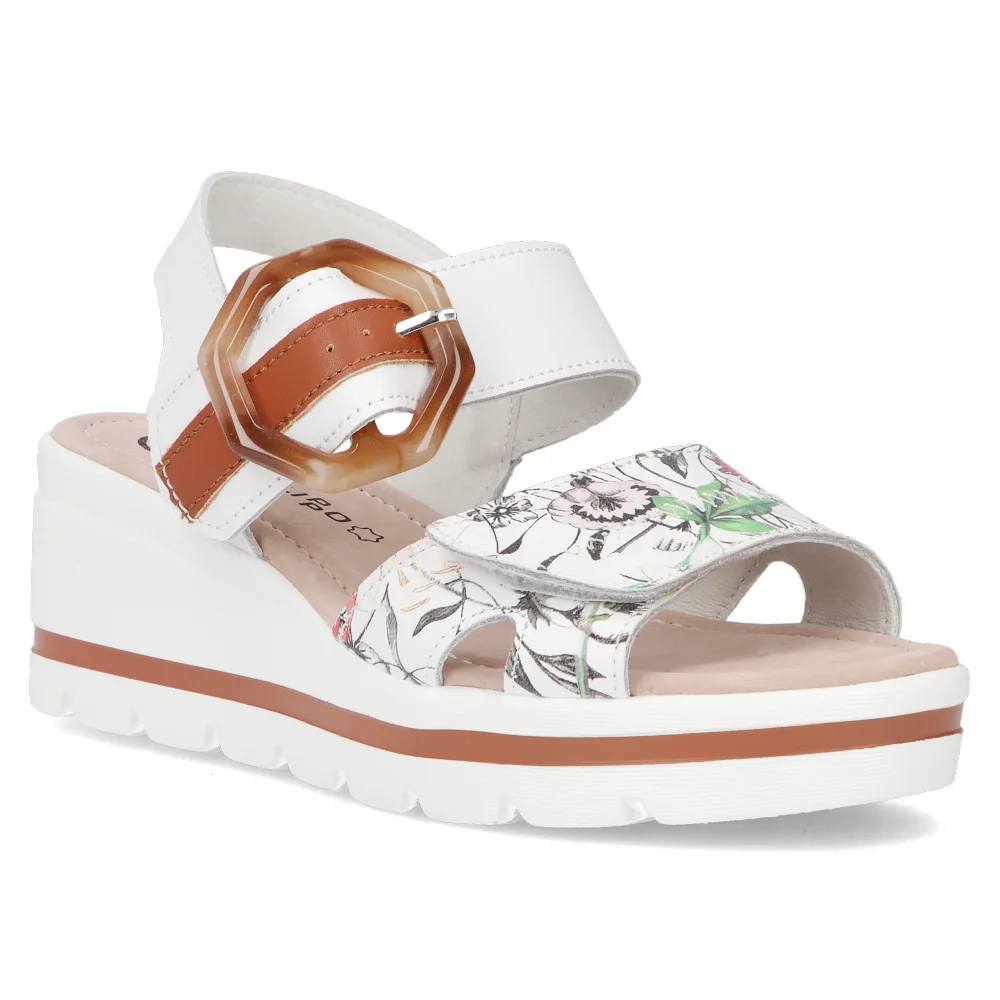 Leather sandals Filippo DS6151/24 WH FL white