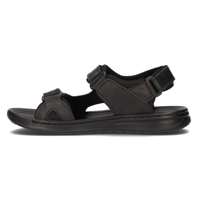 Leather sandals for men Filippo MS2305/21 BK black