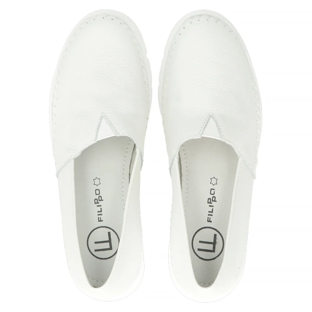 Leather shoes DP6161/24 WH white