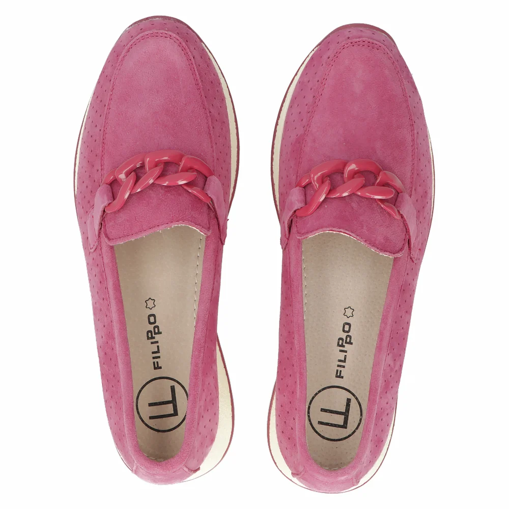 Leather shoes DP6212/24 FH fuchsia