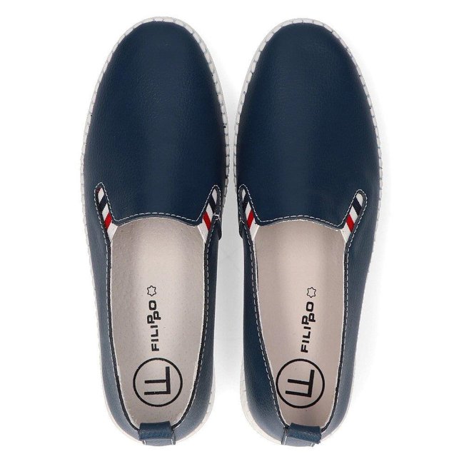 Leather shoes FILIPPO DP066/20 NV navy blue