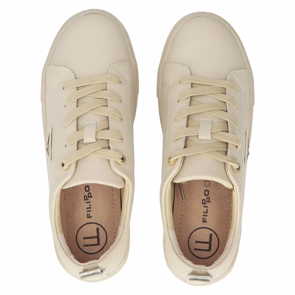 Leather shoes Filippo DP3533/24 BE L beige