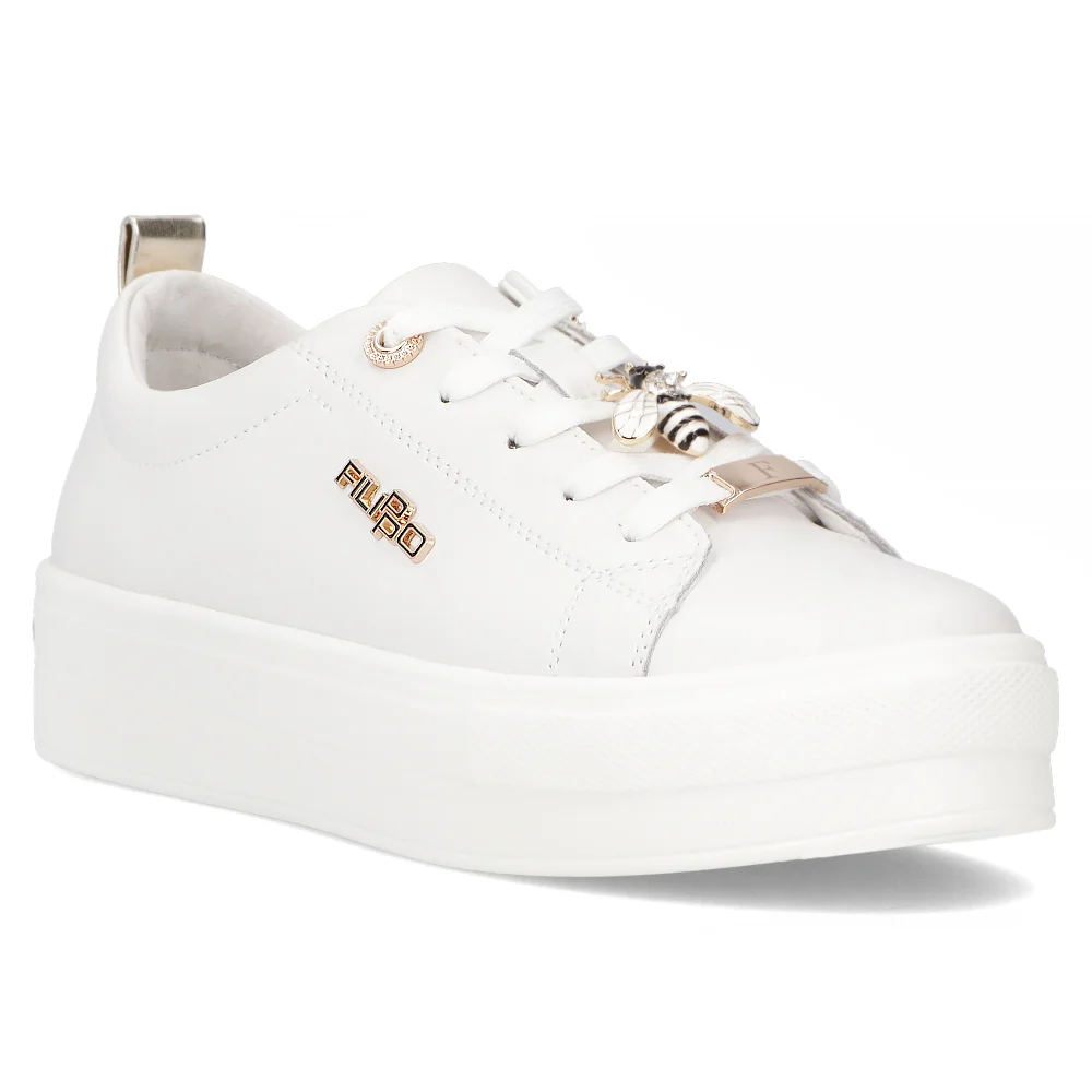 Leather shoes Filippo DP3533/24 WH DI white