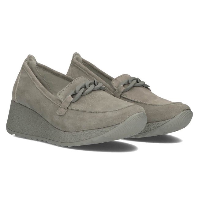 Leather shoes Filippo DP3632/22 GR grey