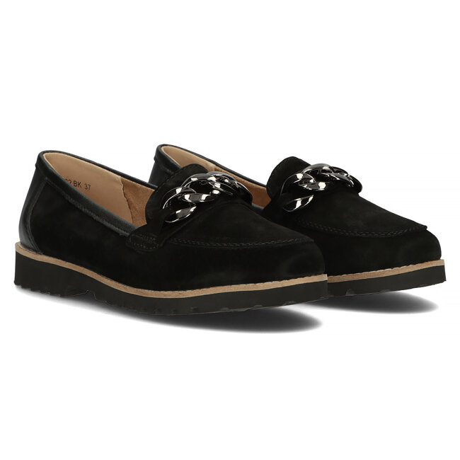 Leather shoes Filippo DP4134/23 BK black