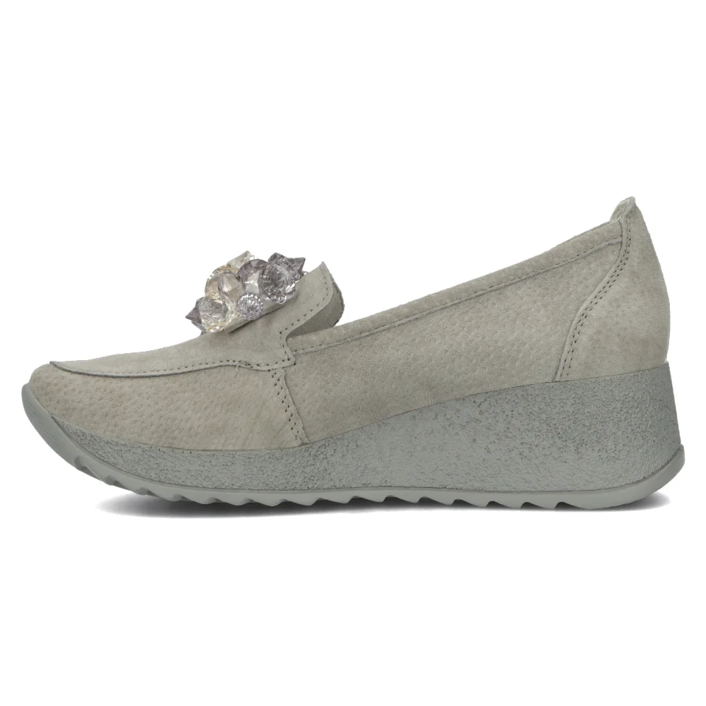 Leather shoes Filippo DP4563/24 GR grey