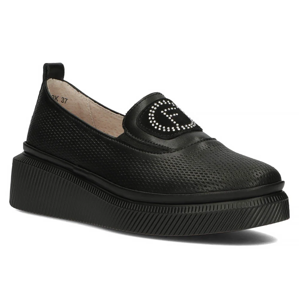 Leather shoes Filippo DP4572/24 BK black