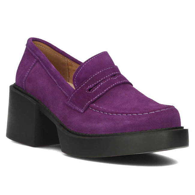 Leather shoes Filippo DP4685/23 VI purple