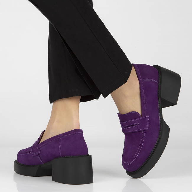 Leather shoes Filippo DP4685/23 VI purple