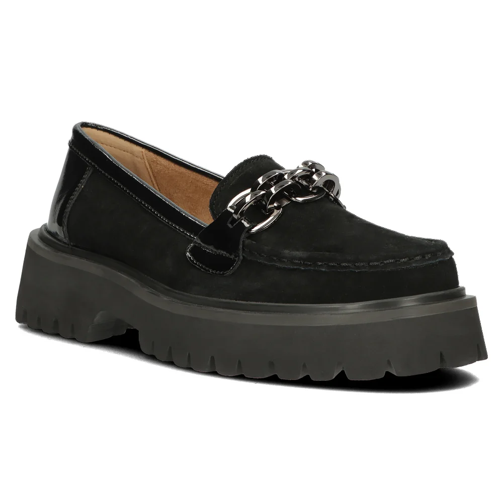 Leather shoes Filippo DP4782/23 BK black