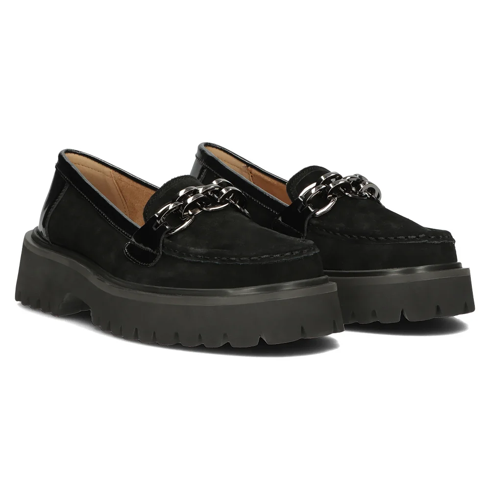 Leather shoes Filippo DP4782/23 BK black