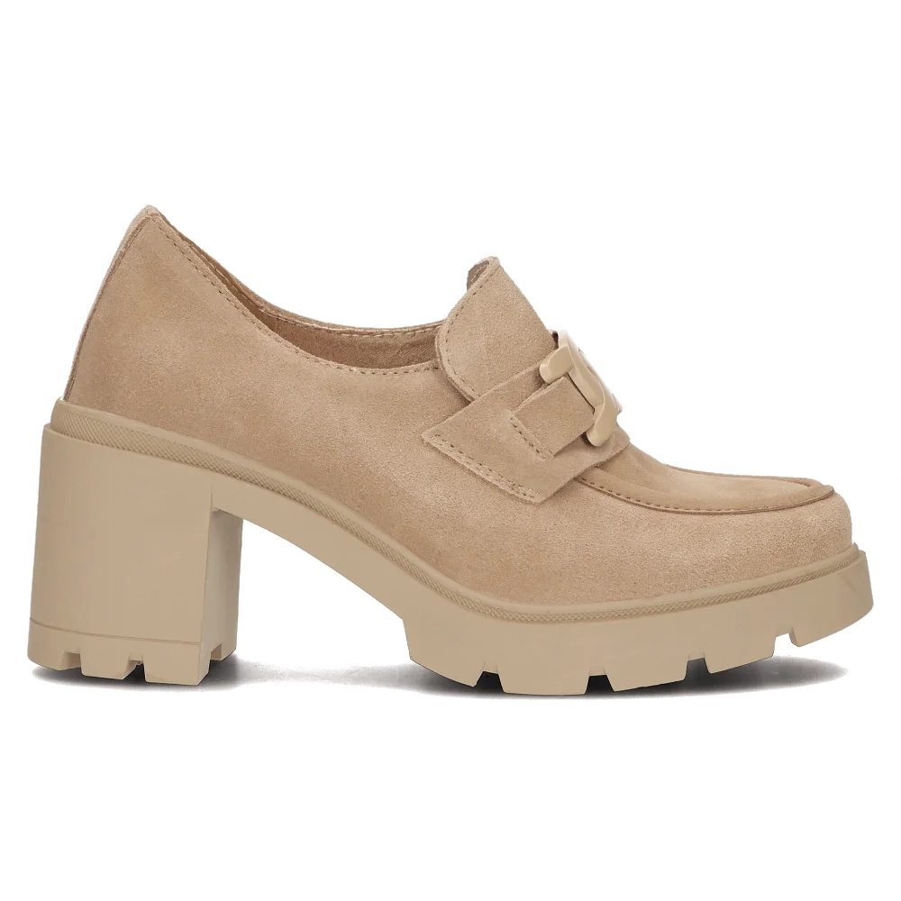 Leather shoes Filippo DP4785/23 BE SU beige