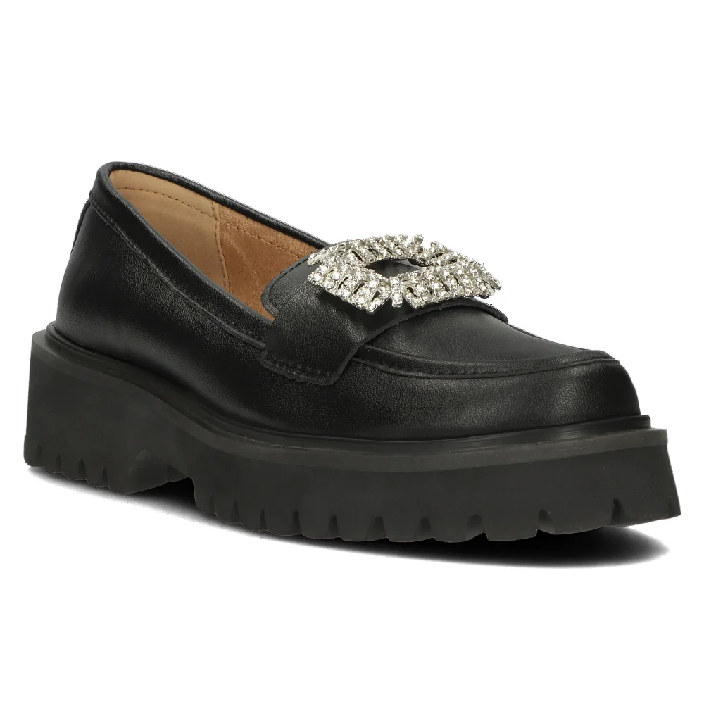 Leather shoes Filippo DP4793/23 BK black