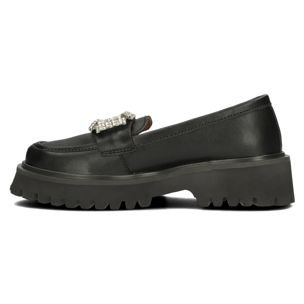 Leather shoes Filippo DP4793/23 BK black