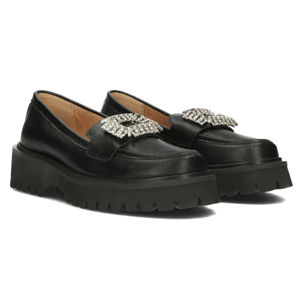 Leather shoes Filippo DP4793/23 BK black