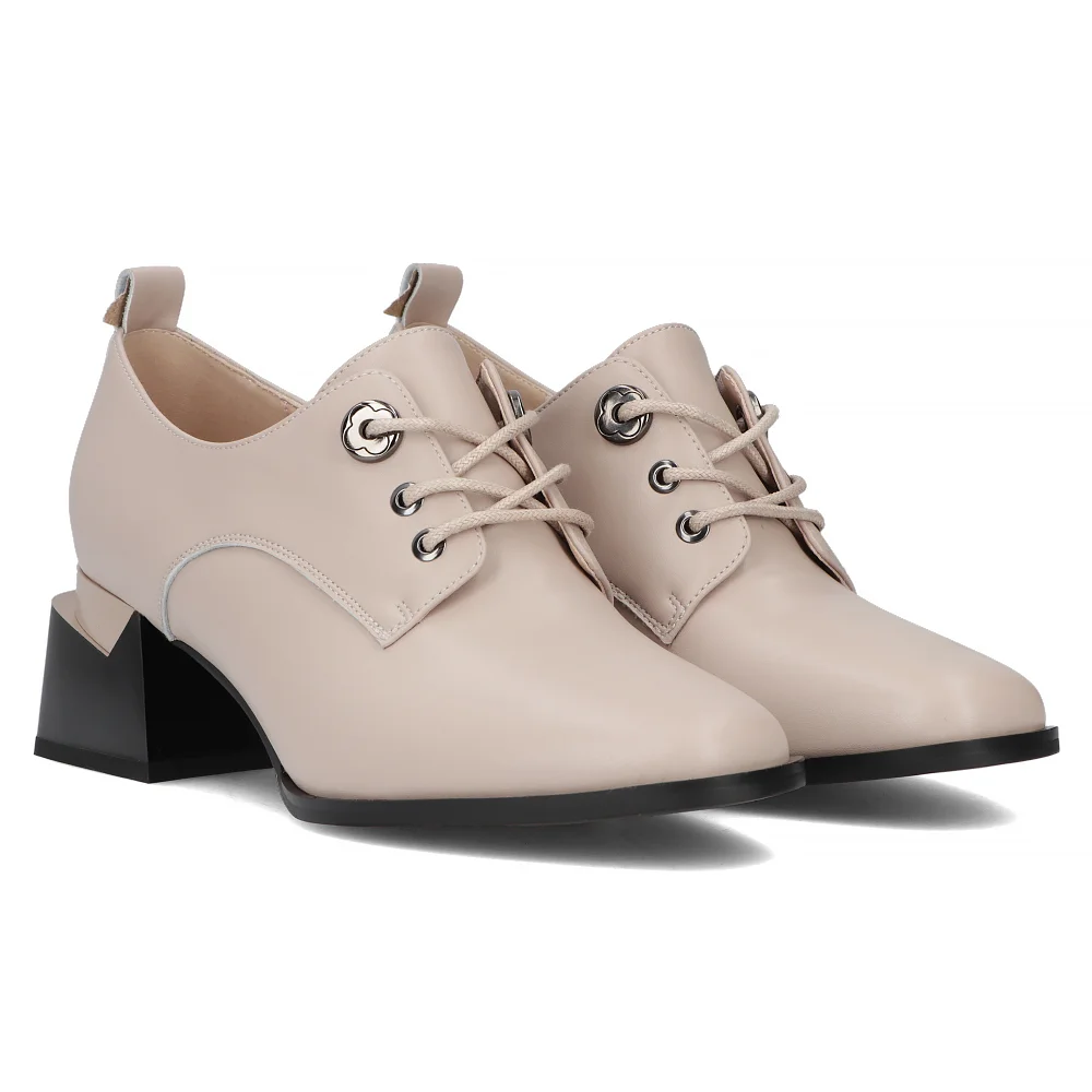 Leather shoes Filippo DP4841/24 BE beige