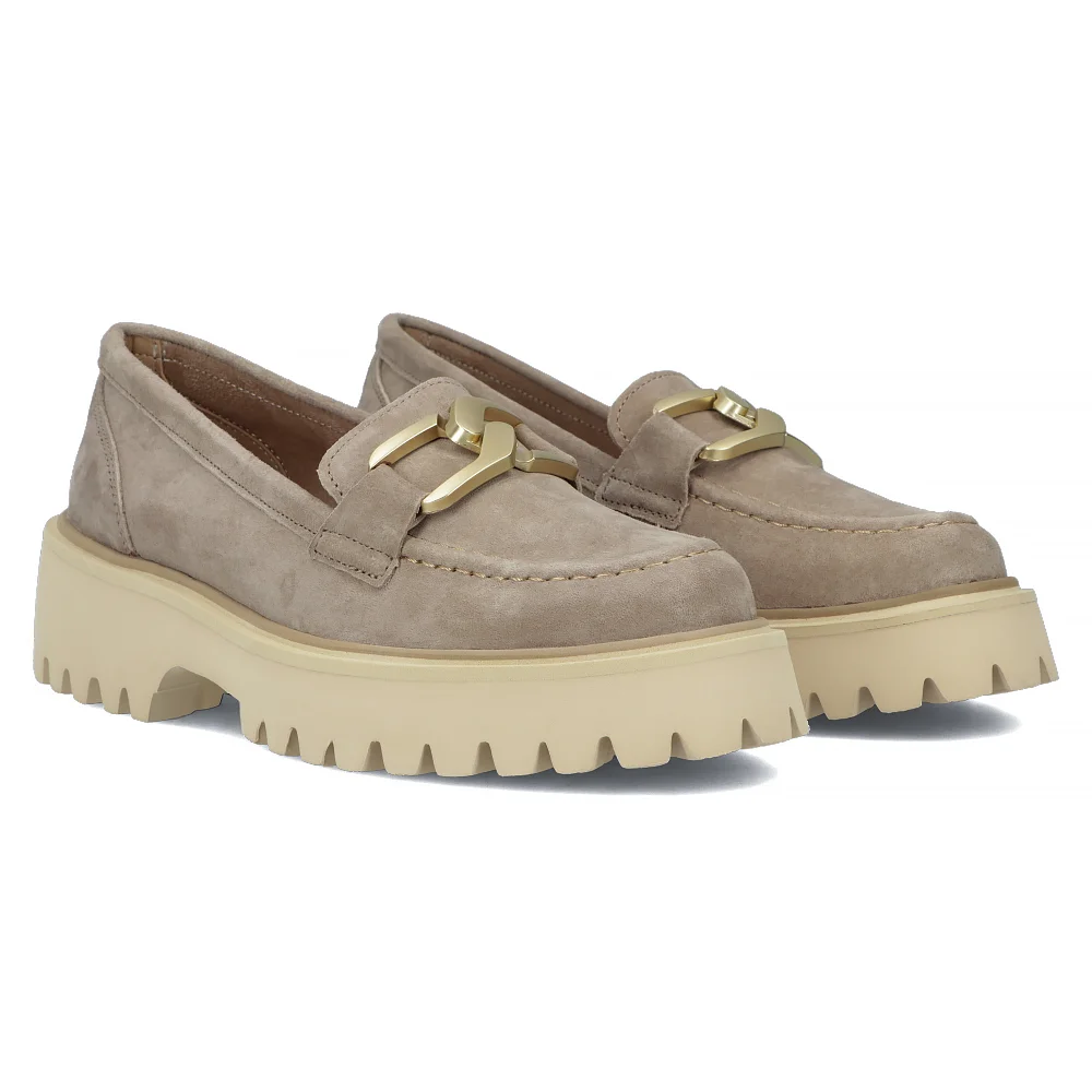 Leather shoes Filippo DP4916/24 TP taupe