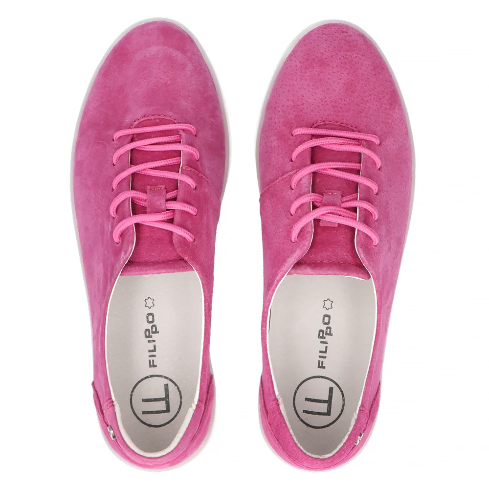 Leather shoes Filippo DP6013/24 FH pink