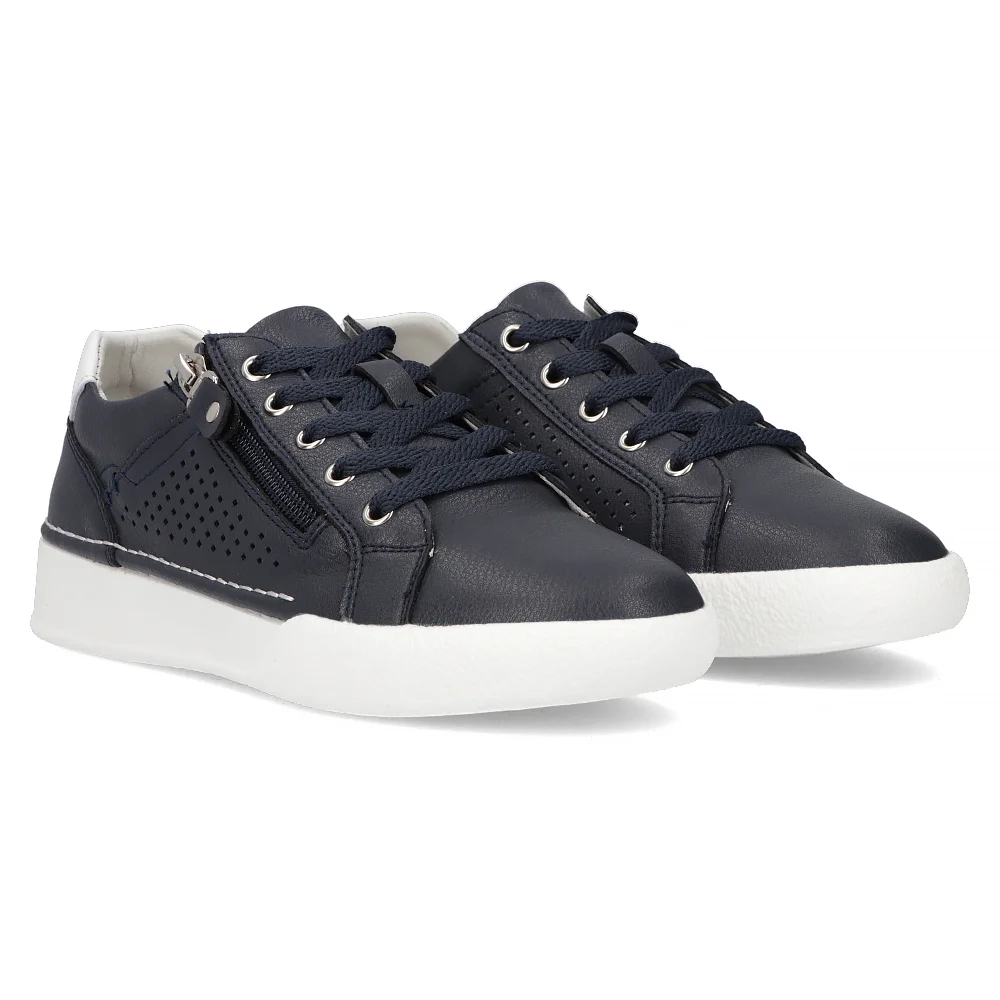 Leather shoes Filippo DP6080/24 NV navy