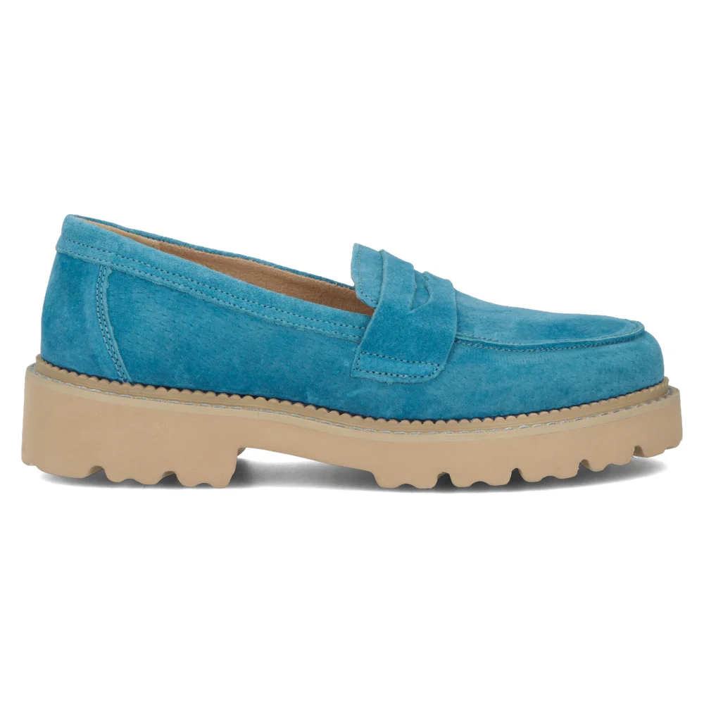 Leather shoes Filippo DP6090/24 BL blue