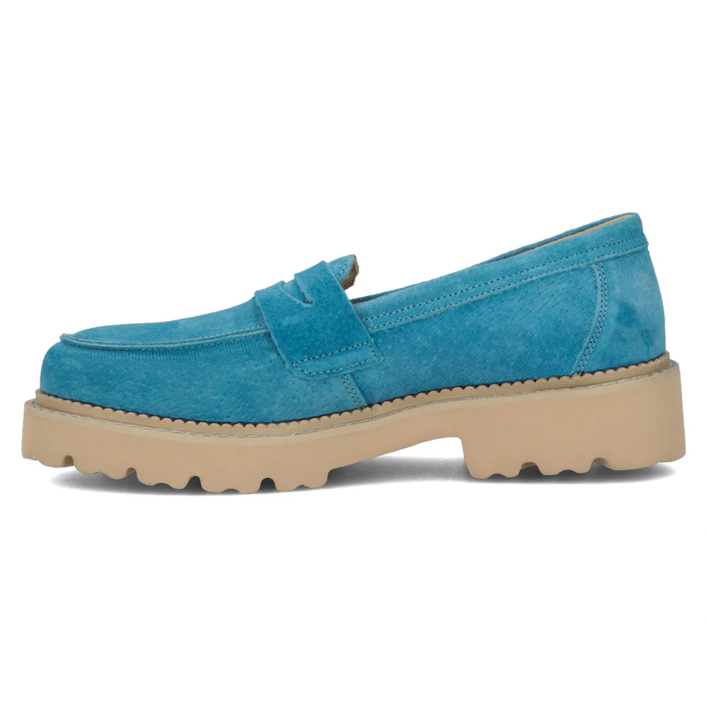 Leather shoes Filippo DP6090/24 BL blue