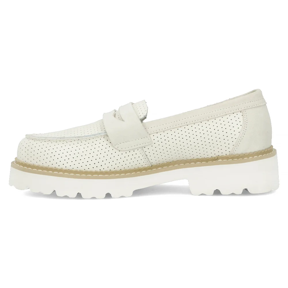 Leather shoes Filippo DP6090/24 WH white