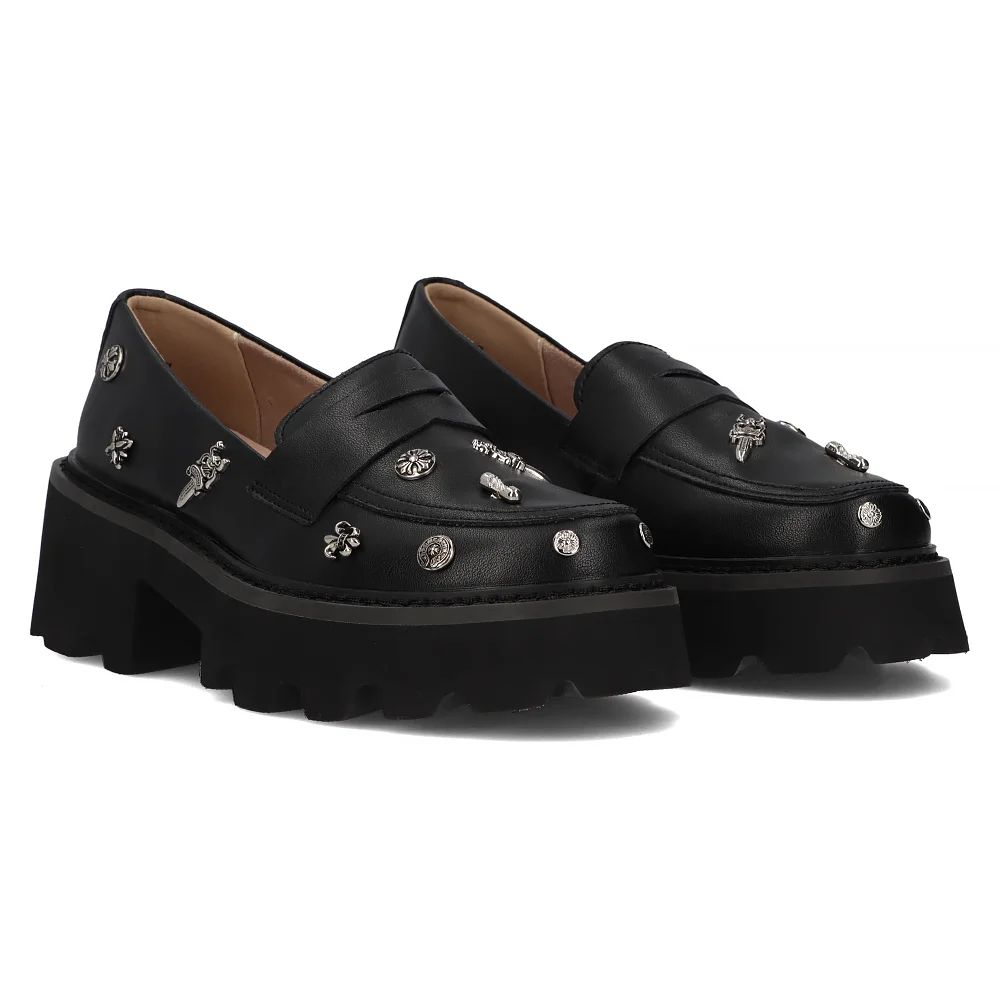 Leather shoes Filippo DP6093/24 BK black