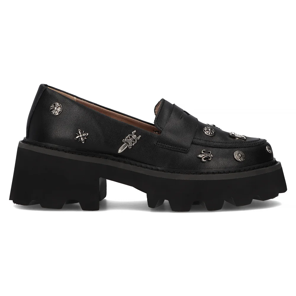 Leather shoes Filippo DP6093/24 BK black