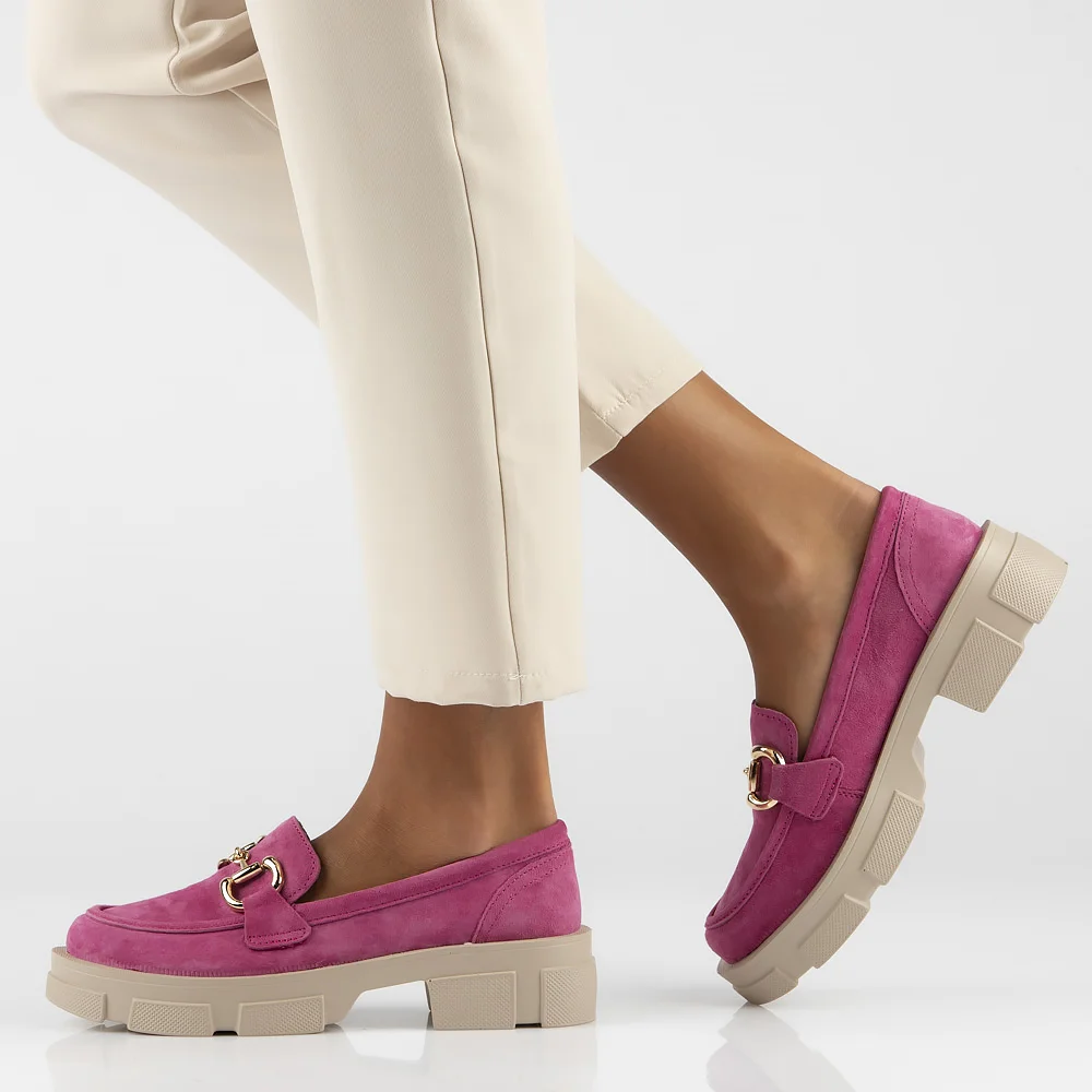 Leather shoes Filippo DP6100/24 FH fuchsia