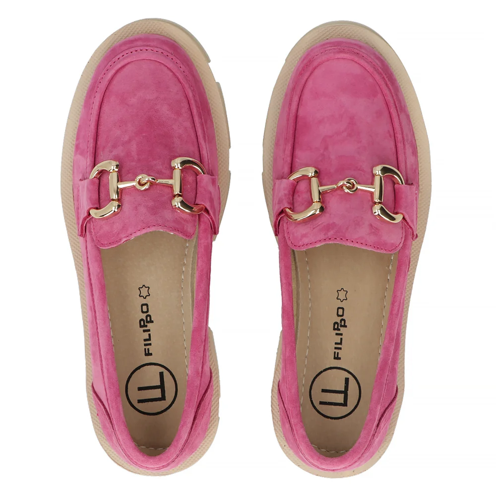 Leather shoes Filippo DP6100/24 FH fuchsia